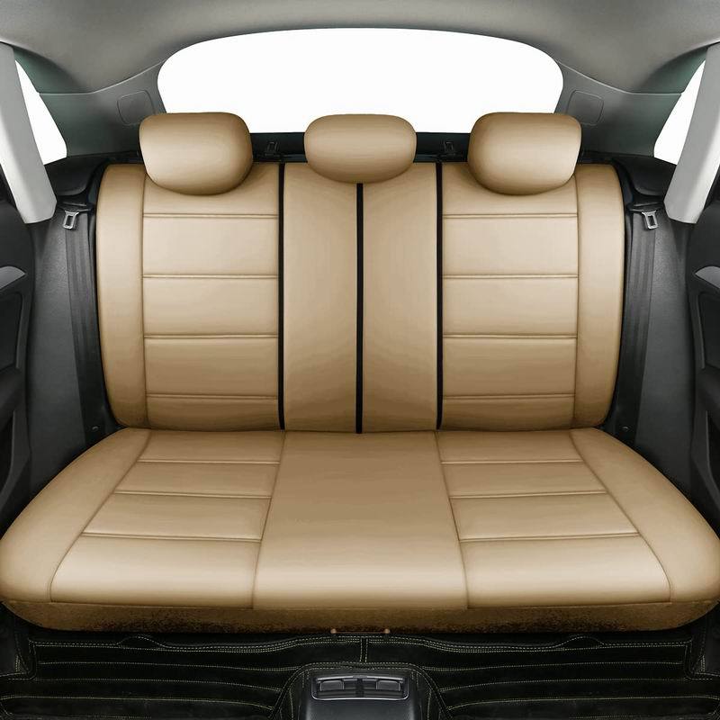 Роскошные универсальные чехлы для автомобильных сидений из искусственной кожи, аксессуары для интерьера, полный комплект, черные чехлы для автомобильных сидений, защитные чехлы для автомобильных сидений