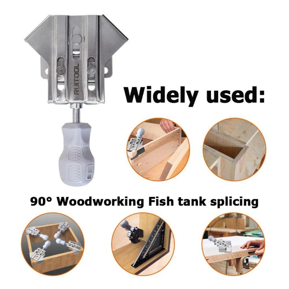 Угловой зажим из нержавеющей стали, многоцелевой инструмент для создания фоторамок, поворотный зажим с прямым углом, Т-образный
