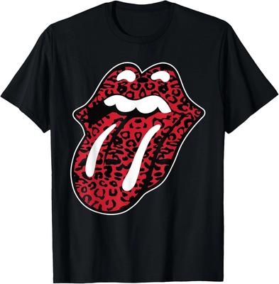 Официальная футболка The Rolling Stones с леопардовым языком