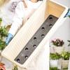 Очень большой прямоугольный пластиковый горшок для бонсай с ирисами и ягодами для балкона