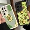 Мультяшный милый авокадо мягкий чехол для телефона для Samsung Galaxy S26 Ultra S25 Edge S24 S23 S22 Plus S21 S20 FE 5G Корпус силиконовый Funda