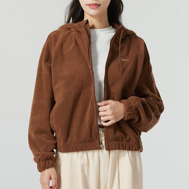 Nike Женская куртка для тренировок на открытом воздухе, коричневая, HQ4878259