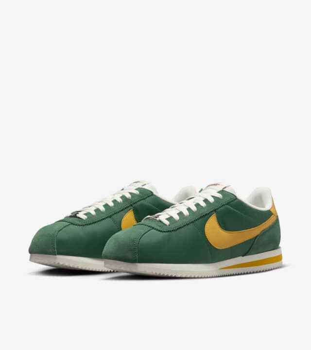 HF1435-300 Nike Cortez Текстиль Цвет Орегонская ущелье Зеленый и Желтый Охра (Мужской)