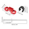 Bike Brake Shifts Cable Base Buckle Clip Part Cable Guide Bike Cable Clip Bicycles Aluminium Alloy Bike Cable Guide Hook