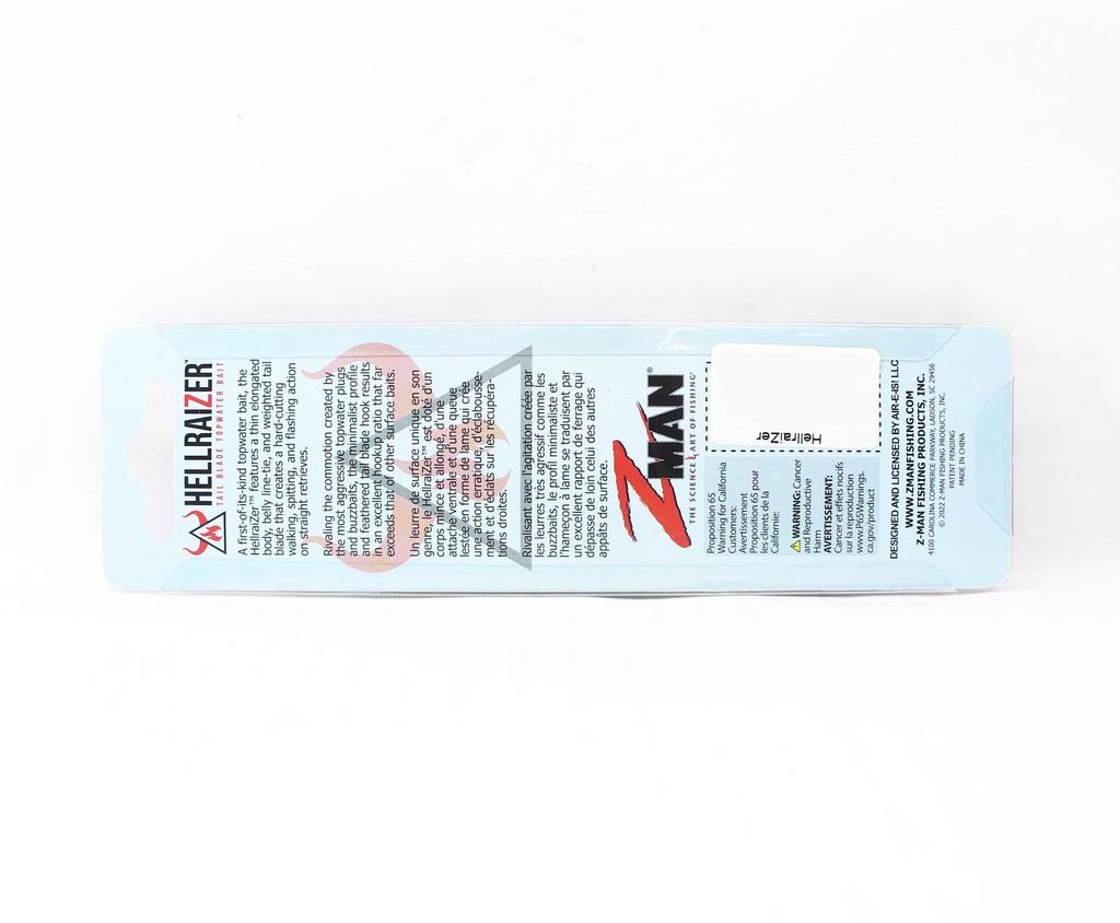 Zman Hell Raizer Tail Blade 4 Inch Sinking Lure Chrome (5493)