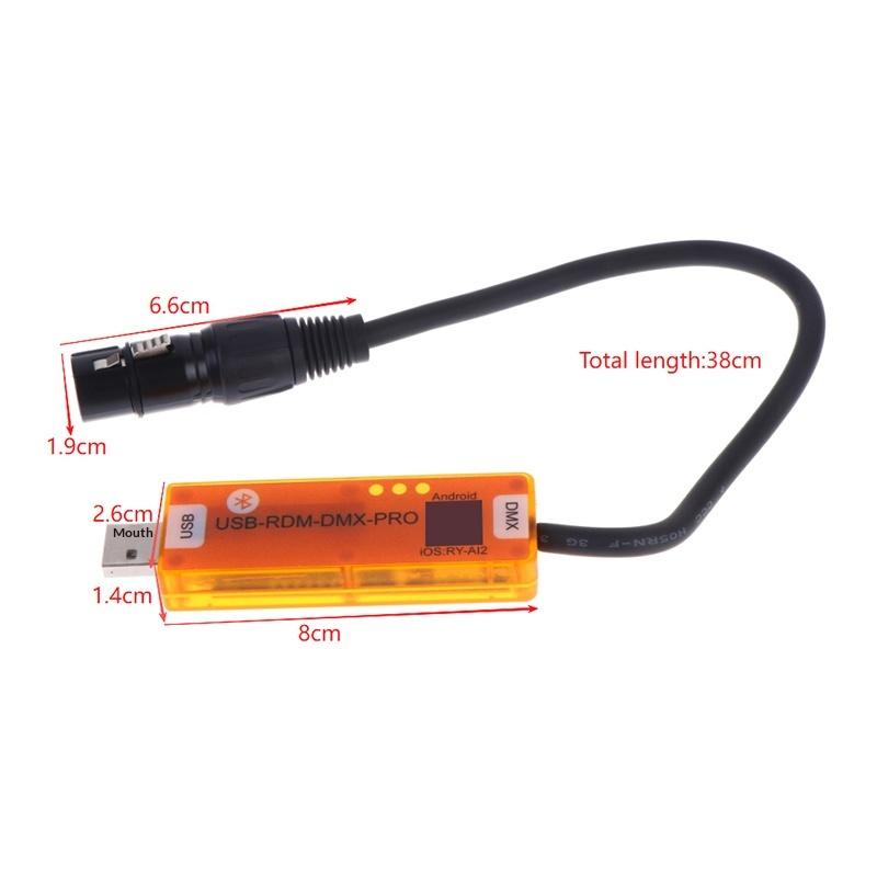Usb-Rmd-Dmx2.0 Мобильное Приложение Dmx Rdm Наборщик Беспроводной Контроллер Сценического Освещения Совместимый С Устройствами Мобильных Телефонов Android Ios