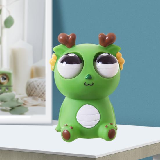 Мультяшный дракончик-сжиматель, мягкая игрушка-щипок, сногсшибательная игрушка-дракон, забавный взрыв глазного яблока