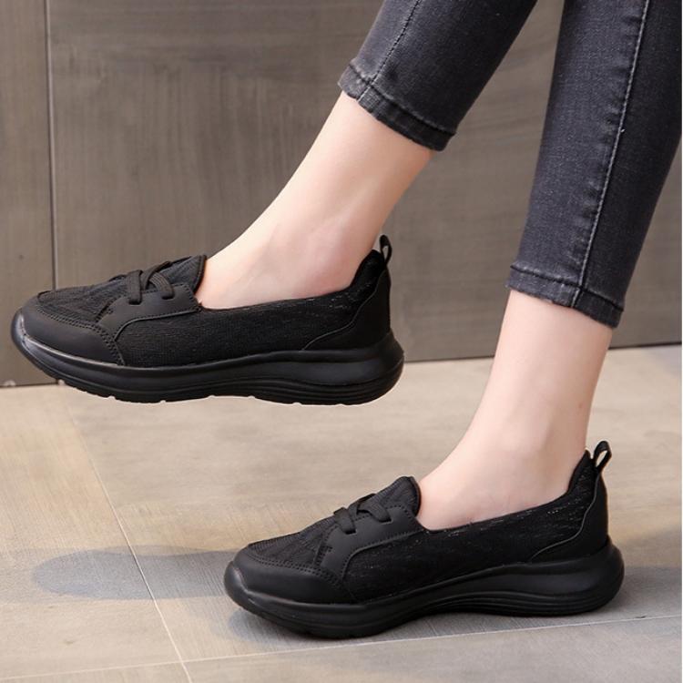 Женская весенняя дышащая повседневная обувь One Step с низким верхом и плоской подошвой, плетеная обувь для ленивой ходьбы 35-43