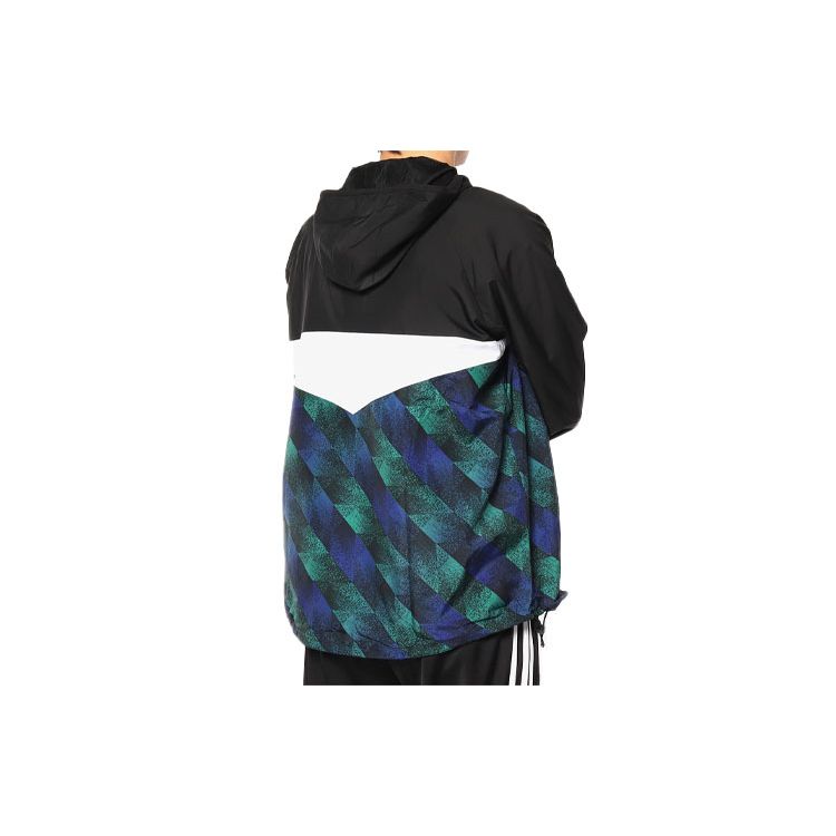 Adidas Мужская спортивная куртка на молнии с капюшоном Originals Trefoil, разноцветная DU8380