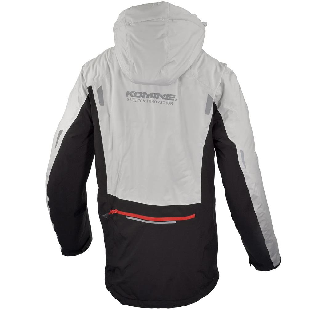 Мотоциклетная куртка Komine Stretchable WP Over Jacket Light WM JK-620 Pop-up Серый/Черный