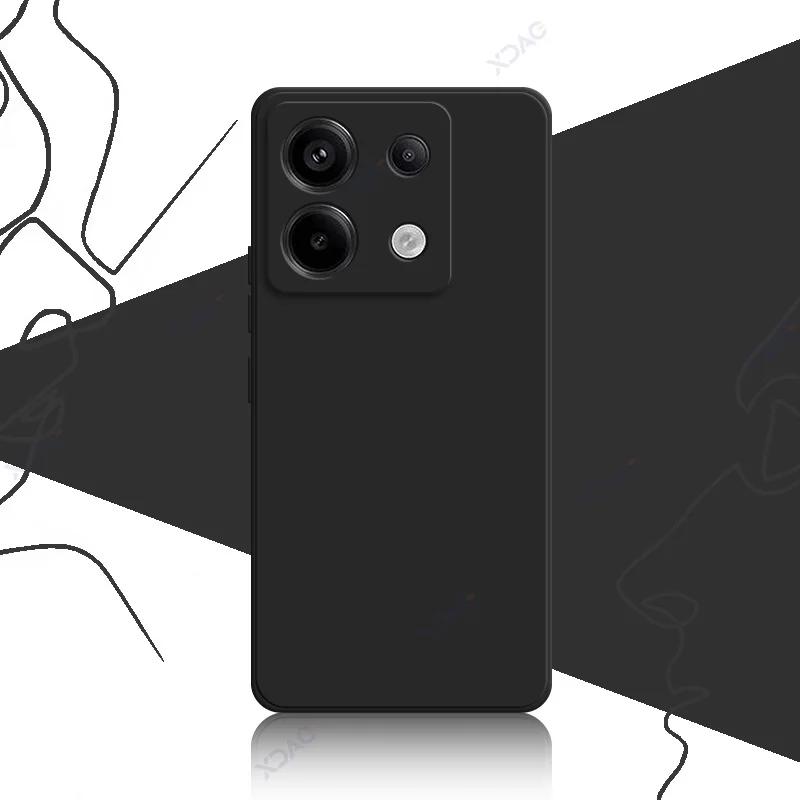 Милые квадратные жидкие силиконовые чехлы для Xiaomi POCO X6 Pro Neo 5G роскошные мягкие чехлы для телефонов POCOX6 X6Pro X6Neo Coque