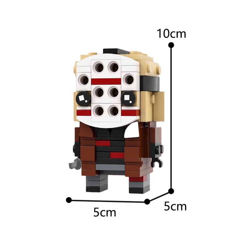 Building Block Compatible 84775 Mask Jason Magic, American Drama, Hockey, Square Head Boy, Build Toys
