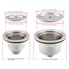 Bath Tub Sink Floor Drain Kitchen Laundry Bathroom Filter Plug New Sink Stopper  55-63mm Drain Hole