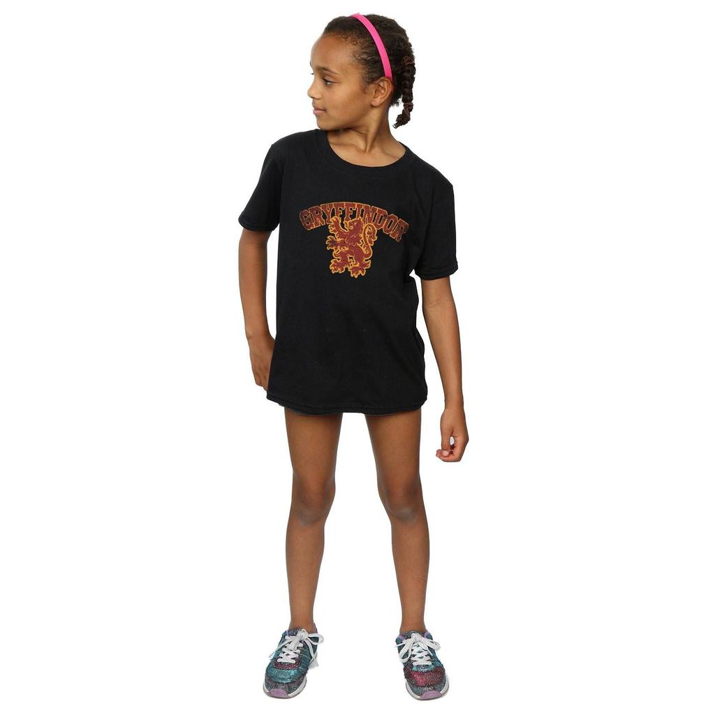 HARRY POTTER Girls Gryffindor Sport Emblem Cotton T-Shirt