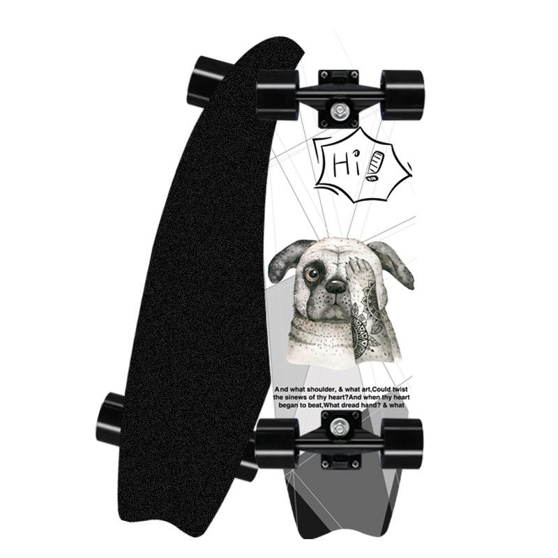 Профессиональный скейтборд для серфинга, кленовый скейтборд Single Rocker, круизер, скейтборд, лонгборд, детский спорт, уличный спортзал