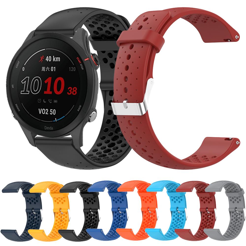 Спортивный силиконовый ремешок для Garmin Forerunner 255 265 245 165 Music Band Garmin Venu 3 2 Замена Аксессуар 22мм 20мм Браслет