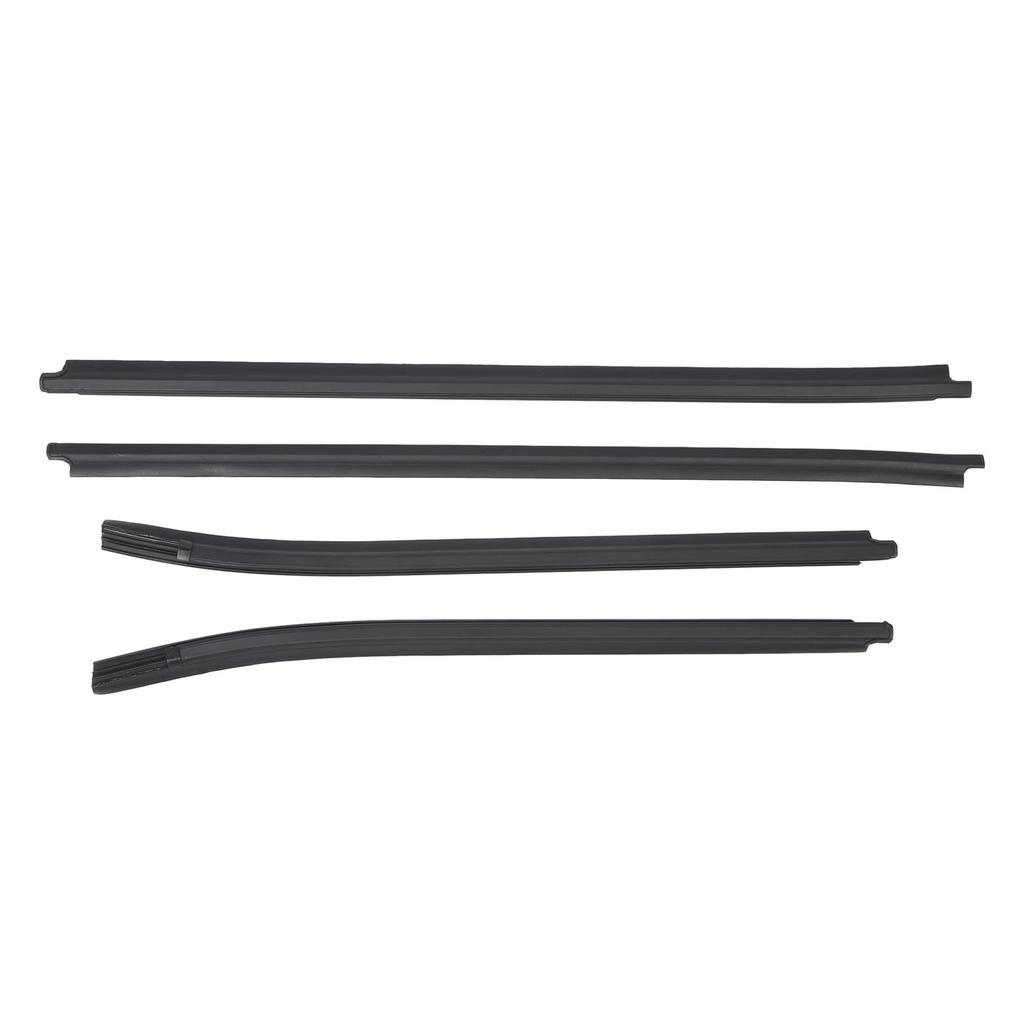 4PCS Window Moulding Trims Rubber 68161 0K010 Replacement for Toyota Hilux SR5 VIGO MK6 PICKUP 2005 To 2015