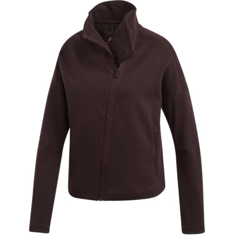 adidas Stella McCartney Удобная мягкая однотонная куртка женская Куртки Night-Red Black CZ8999