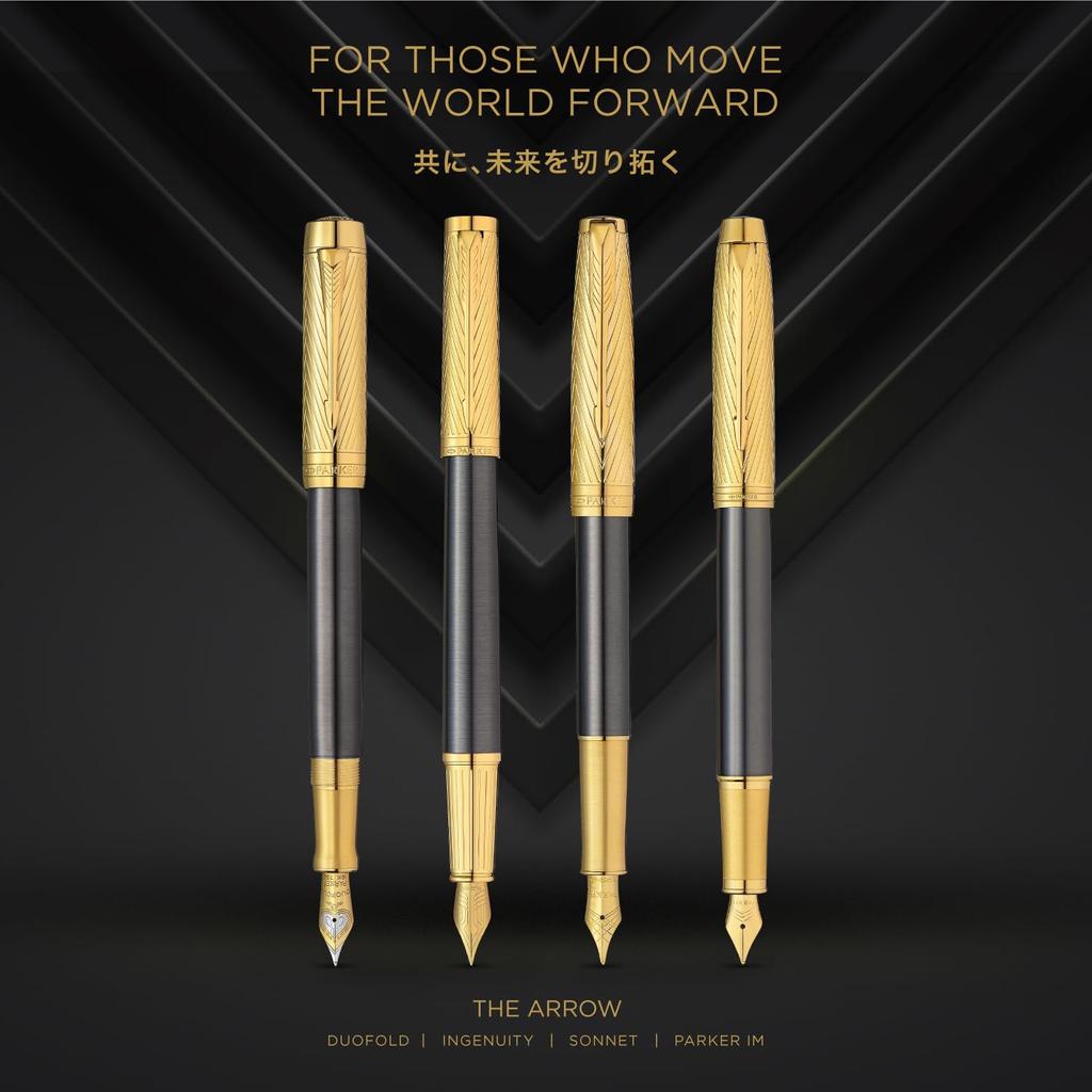 Parker Шариковая ручка Ingenuity Premium Arrow GT Средний стержень Подарочная коробка Подарок Роскошь Обычный Импортный продукт 2200974 На масляной основе