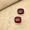 Ювелирные изделия из стерлингового серебра 925 пробы с красным гранатом, красивые серьги ручной работы для любви