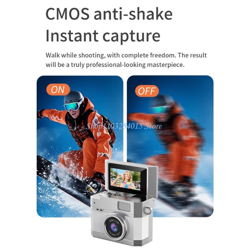 R6FF Small Pocket Camera Lightweight ABS Metal Body for Easy Carry on Hiking Trip