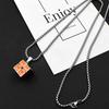 Street Trend Personalized Accessories, Colorful Rubik'S Cube Necklace Men'S And Women'S Accessories, Personalized Hip-Hop Fun Sweater Chain