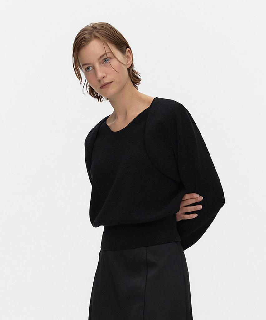 AHWE Layered Sweater_Black