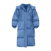 Women's Solid Color Thick Loose Long Over The Knee Padded Coat Bread Coat
