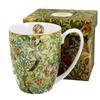 [R6657] - Porcelain Mug 'William Morris Collection' Green (Golden Lily) - 10x8cm (380ml)