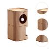 Cat Bed with Enclosed Space And Scratch Post for Multiple Cats
