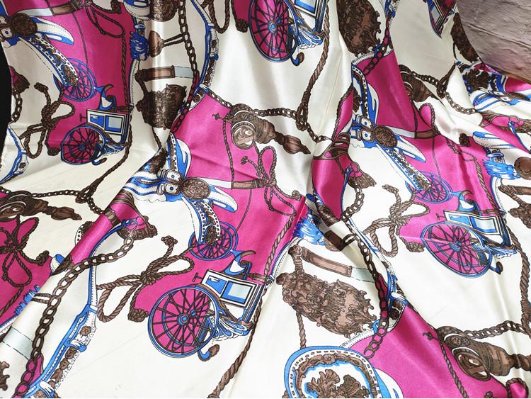 «Ткань ципао с принтом из атласного шелка и лента для головного убора»