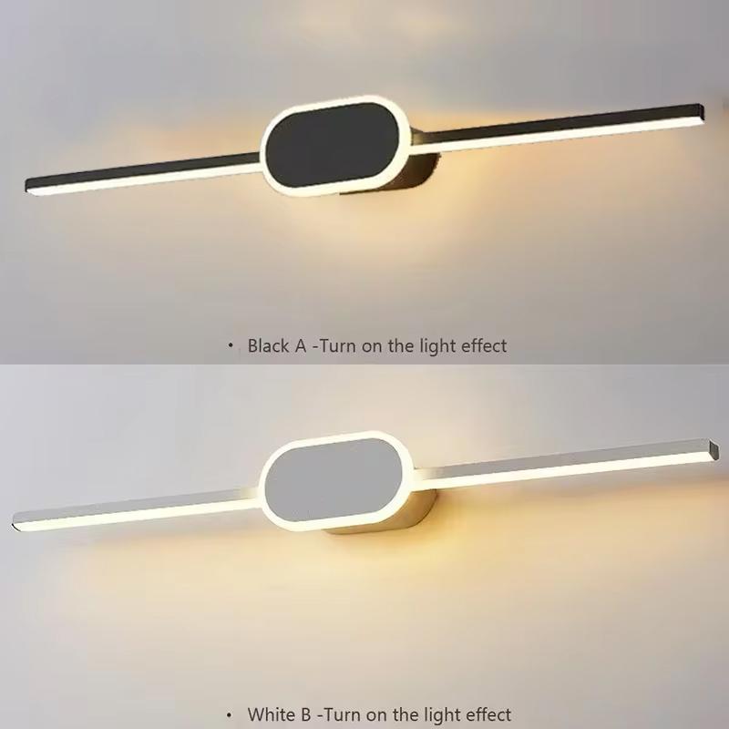 40/60/80см Передний свет для зеркала Трехцветный свет Для туалета Спальни Переднее освещение для зеркала Светодиодный настенный светильник