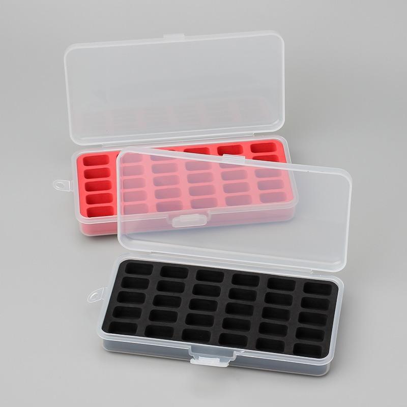 Multi-functional 30 Compartments Organizer 1pc Portable Bobbin Organizer with Sponge