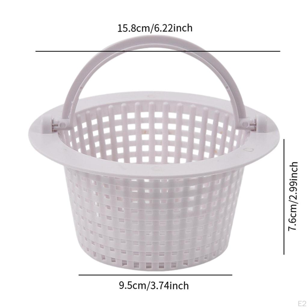 Pool Skimmer Basket with Handle, Professional, Portable Cleaning Tool Effective Replacement
