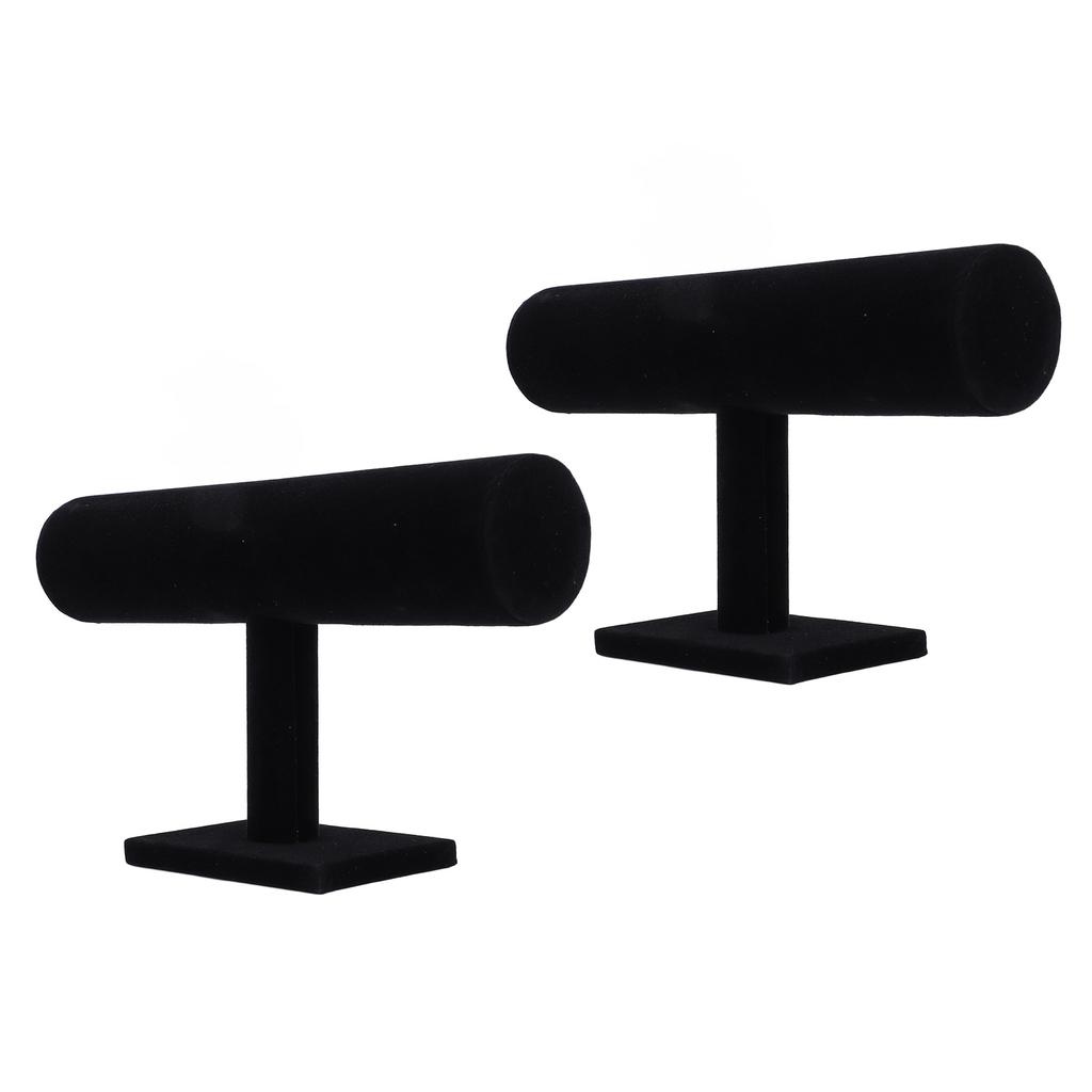 2pcs T Bar Bracelet Organizer Display Stand Organization Display T Shaped Bracelet Holder for