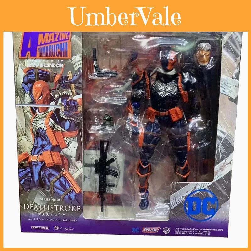 Revoltech Amazing Yamaguchi Deathstroke №011 Высокодетализированная ПВХ Фигурка Коллекционная Игрушка