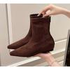 New Women's Low-heeled Boot Autumn Winter Ladies Shoes Single Boots Simple and Versatile Short Botas Mujer Ankle Boots