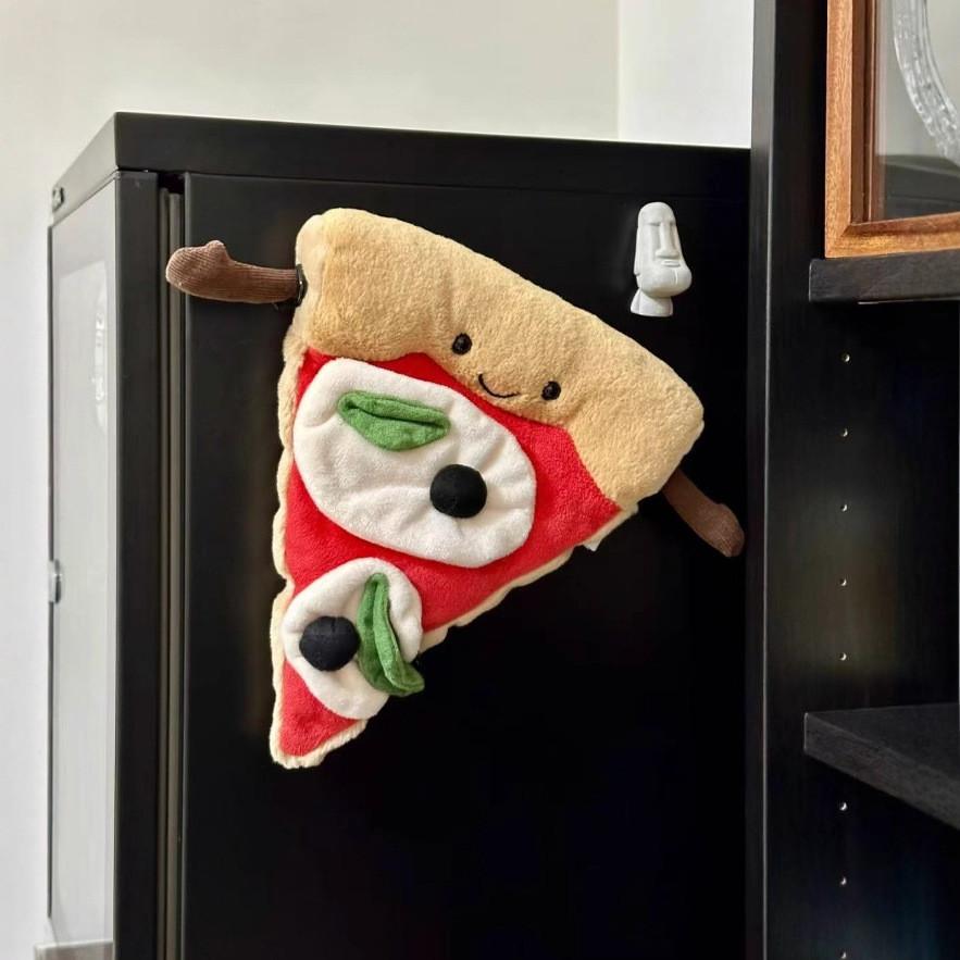 Креативный брелок в виде мини-пиццы с улыбкой для детей и украшения сумки