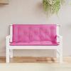 VidaXL Садовые подушки для скамейки набор из 2 шт. розовые 120x50x7 см ткань 361695