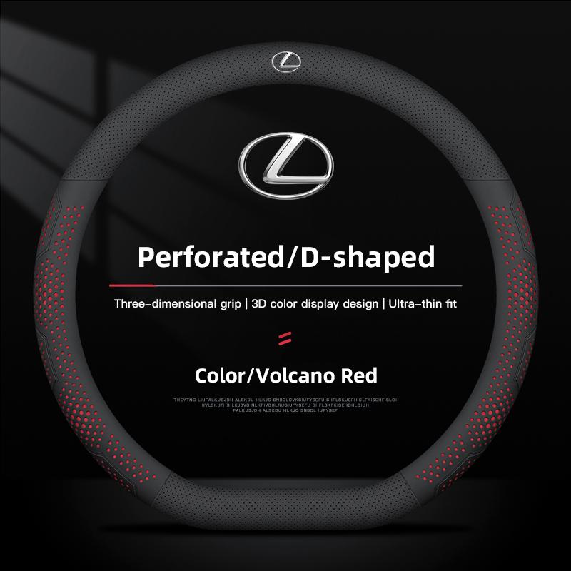 2026 Hot Interior Stickers 38cm Diameter Leather Car Steering Wheel Cover For Lexus RX330 IS250 Ct200h ES300h LS Non-slip Steeri