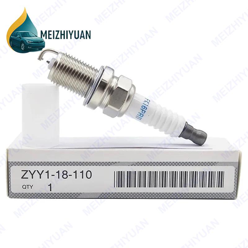 4/8 шт. Двухэлектродная иридиевая свеча зажигания ZYY1-18110 FK16PR11 для Mazda 2 3BK 1.3L ZJ-VE ZJ46 ZJ07 ZJ30 ZJ32 ZYY1-18-110 Автомобильные свечи