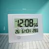 Digital Calendar Day Clock Alarm LCD Display Large Time With Temperature