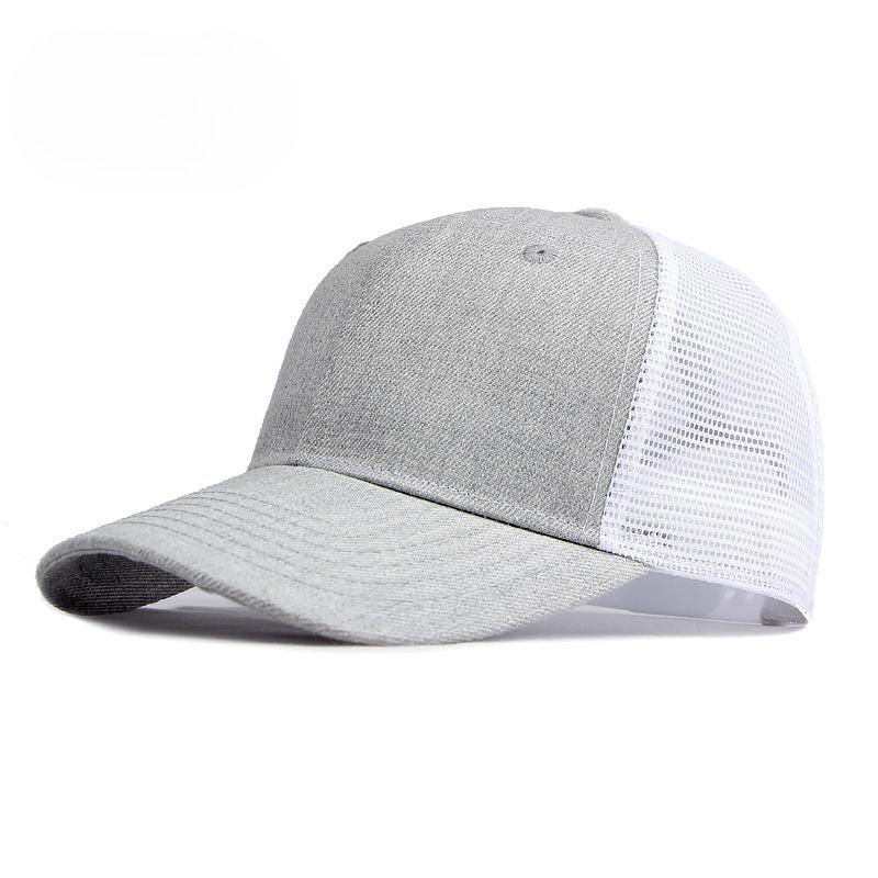 Unisex Summer Mesh Trucker Hat Structured Hard Top Baseball Cap Breathable Color Block Sun Protection Sports Cap for Men Women