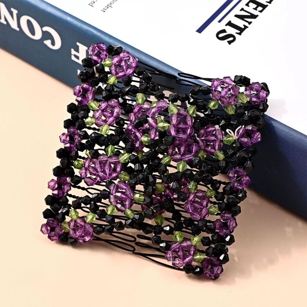 Женская волшебная эластичная расческа для волос 2 ряда волшебная легкая растягивающаяся расческа для волос для дня рождения, сцены, вечеринки, прически