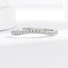 925 Sterling Silver Fashion Light Luxury Zircon Ring Versatile Couple Ring Wedding Birthday Party Engagement Gift
