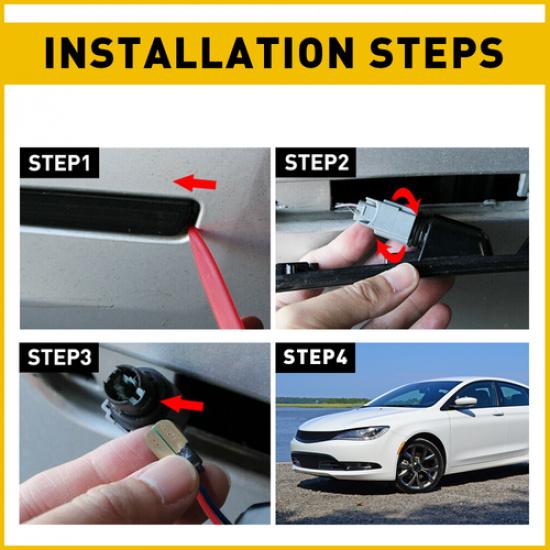 Для Chrysler 200 2015-17 гг. Дымчатая линза ПЕРЕДНИЙ ЖЕЛТЫЙ СВЕТОДИОДНЫЙ БОКОВОЙ ГАБАРИТНЫЙ ОГОНЬ Лампа EOA