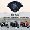 LED Display Motorcycle Speedometer Moto Digital Tachometer Dashboard for Suzuki Address 110 Address110 Scooter 110Uk 110 UK110