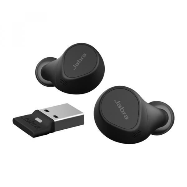 Беспроводная гарнитура - JABRA - Evolve2 Buds MS - Активное шумоподавление - Bluetooth - USB-A