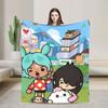 Toca Life World  Blanket Quality Soft Warm  Throw Blanket Winter Boy Girl Couch Chair Sofa Bed Pattern Bedspread
