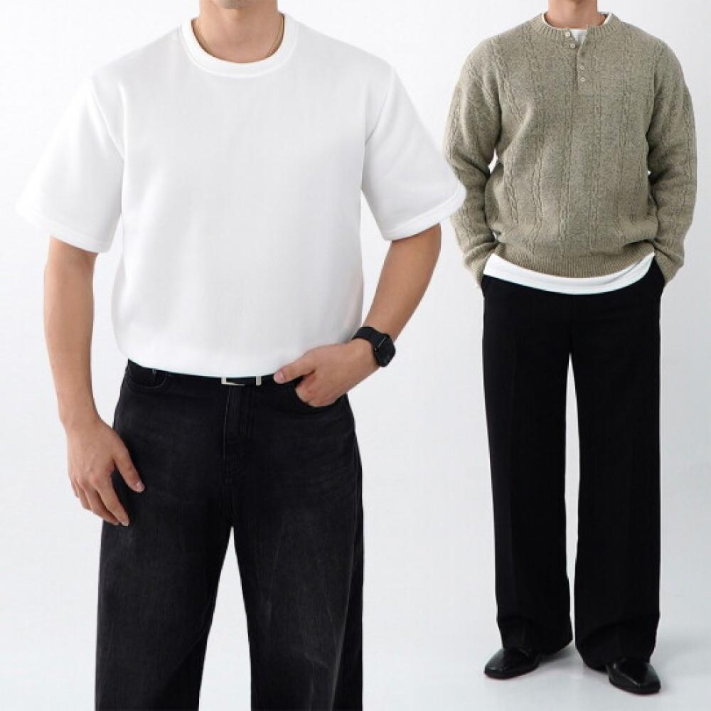 Onl Men S Fleece T ShirT whiTe Nk omT 001